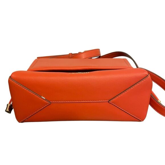 Michael Kors Burnet Orange Magnetic Flap Crossbody Bag - Picture 5 of 6